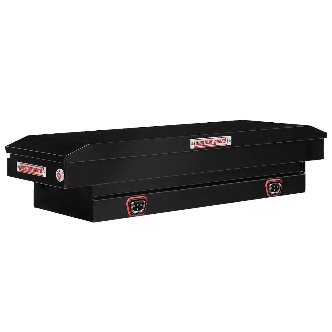 156-5-04 – WEATHERGUARD Tool Box, Crossover Single Lid Powder Coated Gloss Black Steel 20 Inch Length x 62 Inch Width...